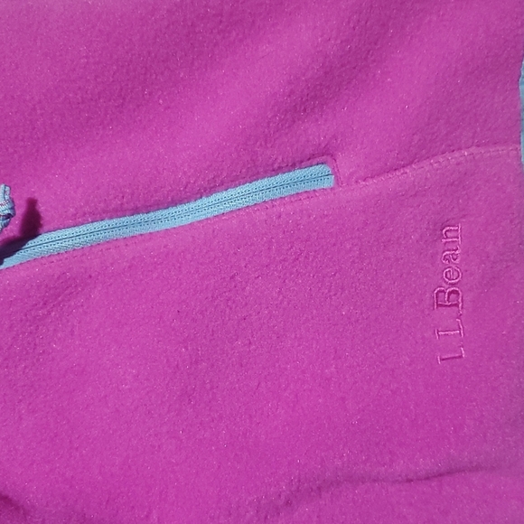 L L Bean | Girl's Double Up Outerwear System Fleece Zip-Up | M 10-12 - Picture 3 of 5
